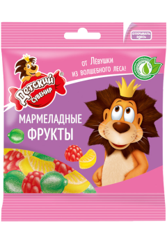 Мармелад жевательный Мармеладные фрукты Детский сувенир 35 гр